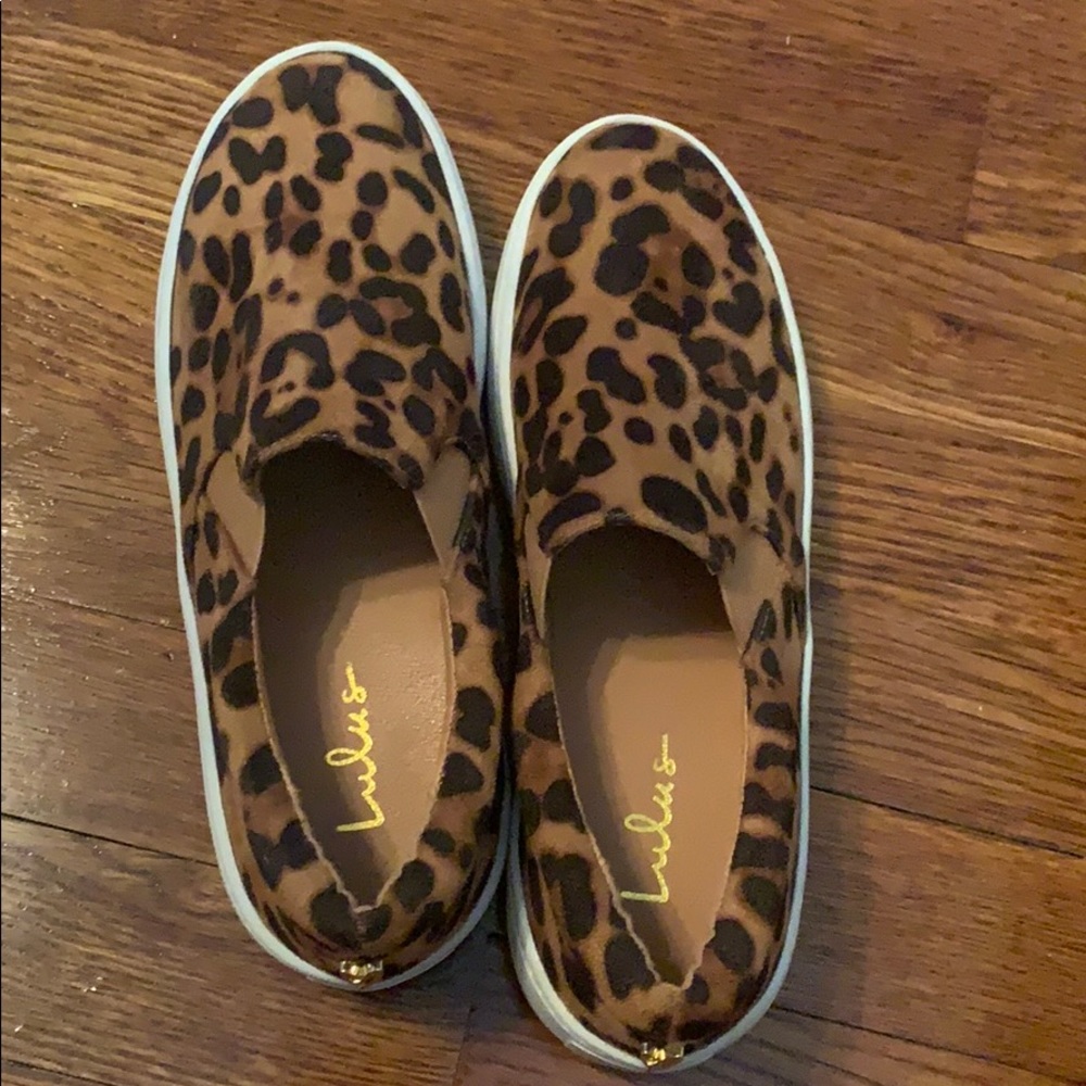 Cheetah slides lulus never worn